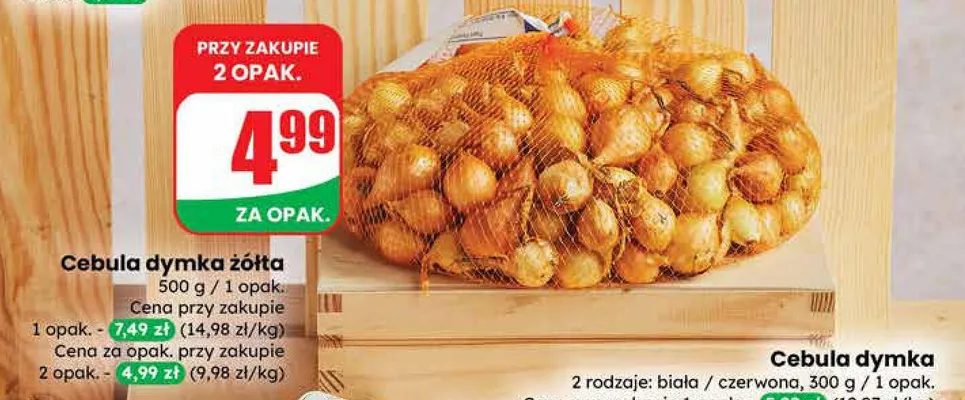 Cebula dymka żółta promocja w Dino