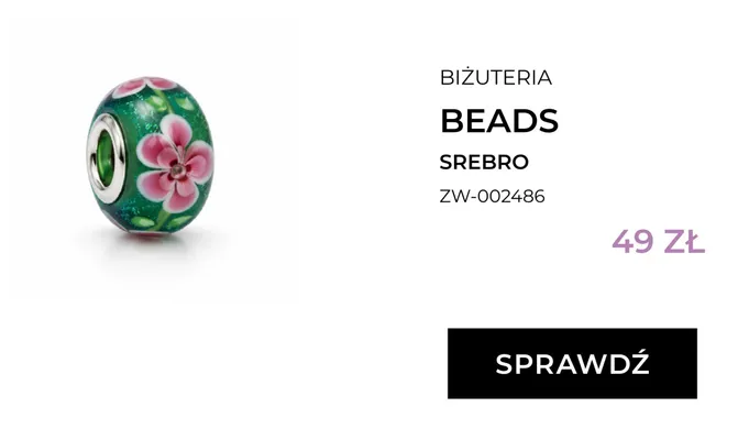 Koralik beads srebrny Briju ZW-002486 promocja w Briju