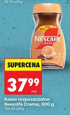 Kawa rozpuszczalna Nescafé Crema promocja w Biedronka