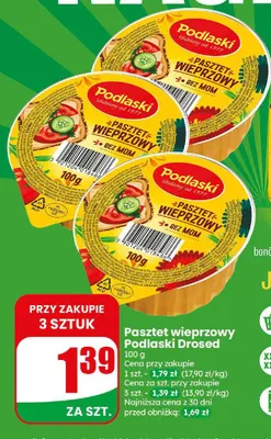 Pasztet wieprzowy Podlaski Drosed promocja w Dino