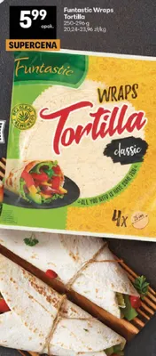 Tortilla wraps Funtastic promocja w Delikatesy Centrum