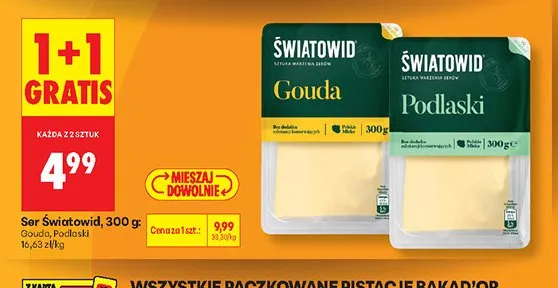 Ser Światowid promocja w Biedronka
