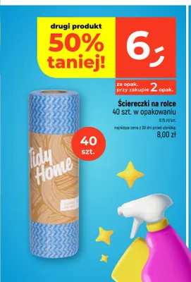 Ściereczki na rolce Tidy Home 40 szt. promocja w Dealz