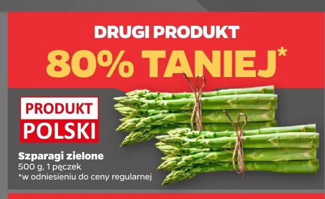 Szparagi zielone polskie promocja w Netto