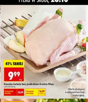 Kaczka świeża bez podrobów Kraina Mięs promocja w Biedronka