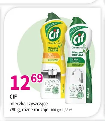 Mleczko czyszczące Cif Cream Lemon promocja w Drogerie Polskie