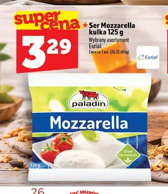 Ser mozzarella kulka Paladin promocja w TOPAZ