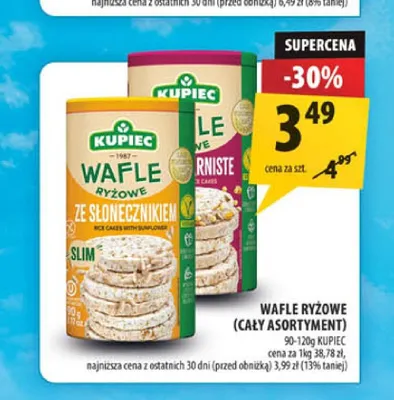 Wafle ryżowe Kupiec ze słonecznikiem promocja w Arhelan