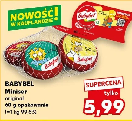 Miniser original Babybel promocja w Kaufland