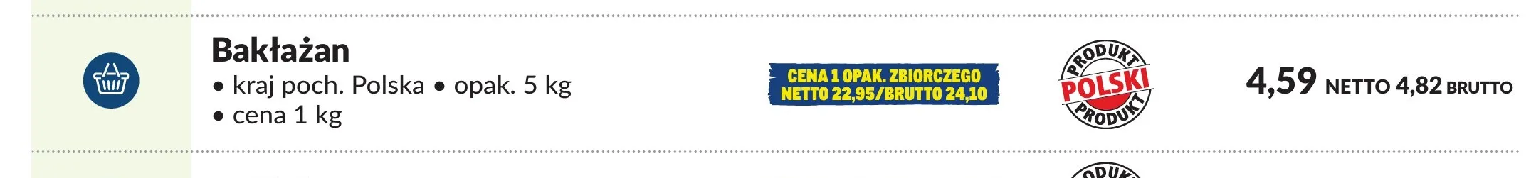Bakłażan promocja w Makro