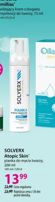 Pianka do mycia twarzy Solverx Atopic Skin promocja w Hebe
