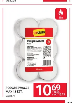 Podgrzewacze Max 12 szt. Topseller promocja w Selgros