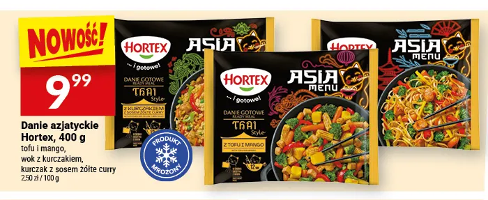 Danie azjatyckie Hortex kurczak z sosem żółte curry promocja w Twój Market