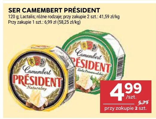 Ser camembert président promocja w Stokrotka