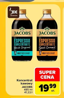 Koncentrat kawowy Jacobs Espresso Concentrate Black Original promocja w Carrefour