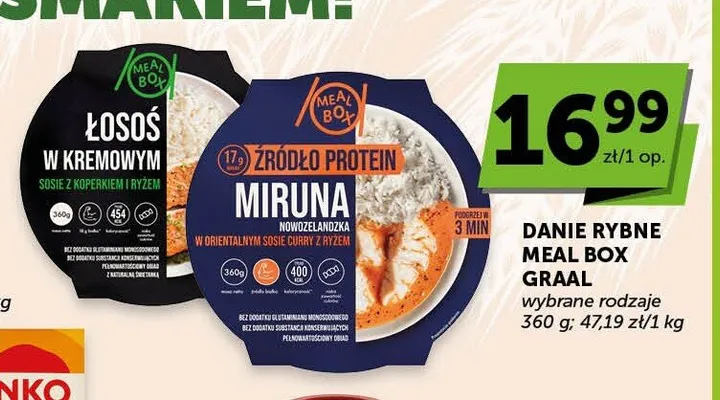 Danie rybne Meal Box GRAAL promocja w Euro Sklep