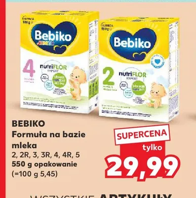 Formuła na bazie mleka 4 Bebiko promocja w Kaufland