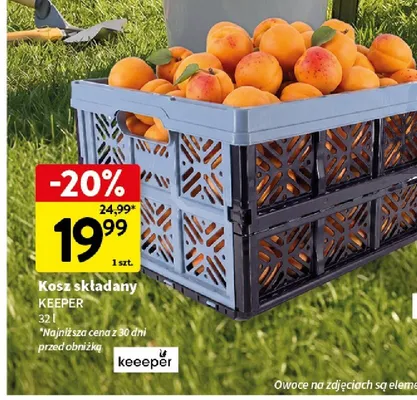 Kosz składany KEEPER 32 l promocja w Intermarche