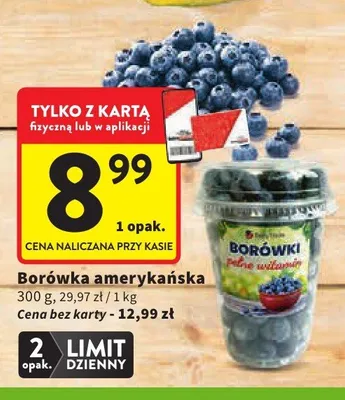 Borówka amerykańska promocja w Intermarche