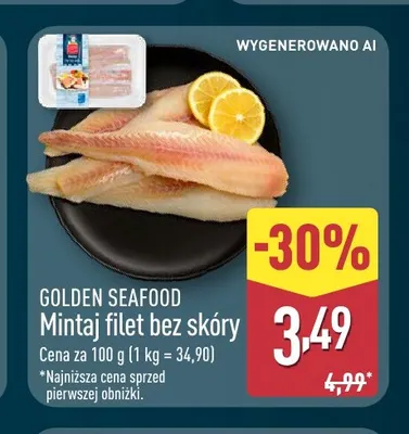 Mintaj filet bez skóry Golden Seafood promocja w Aldi