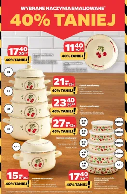 Naczynia emaliowane promocja w Netto