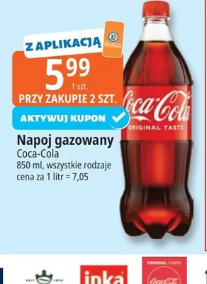 Napój gazowany Coca-Cola promocja w Leclerc