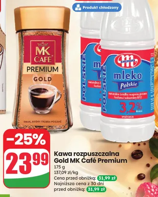 Kawa rozpuszczalna Gold MK Café Premium promocja w Dino