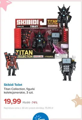 Figurki kolekcjonerskie Titan Collection Skibidi Toilet promocja w Smyk