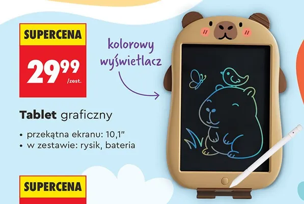 Tablet graficzny 10,1" promocja w Biedronka