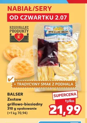 Ser wędzony Zestaw grillowo-biesiadny Balser promocja w Kaufland