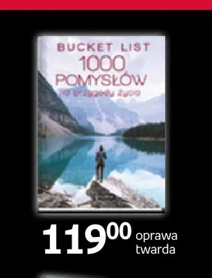 Książka Bucket List 1000 pomysłów na przygodę życia oprawa twarda promocja w Empik