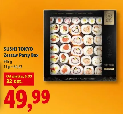 Sushi Tokyo Zestaw Party Box promocja w Lidl