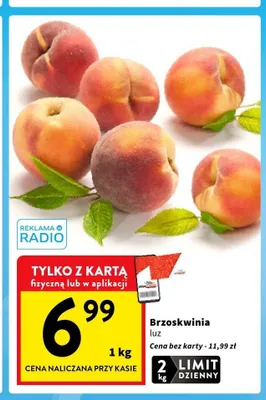 Brzoskwinia luz promocja w Intermarche