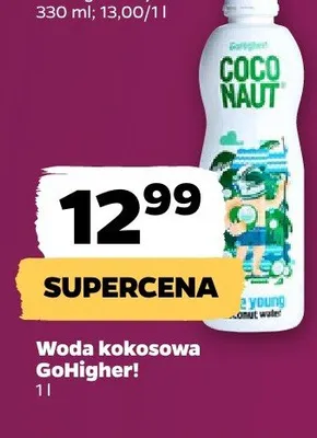 Woda kokosowa GoHigher! promocja w Netto