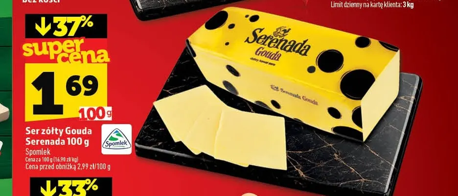 Ser żółty Gouda Serenada promocja w TOPAZ