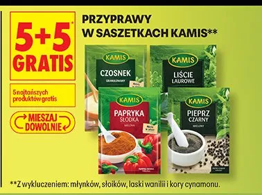 Przyprawy w saszetkach Kamis promocja w Biedronka
