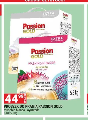 Proszek do prania Passion Gold muschio bianco promocja w Merkury Market