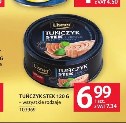 Tuńczyk stek Lisner promocja w Selgros