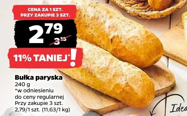 Bułka paryska promocja w Netto