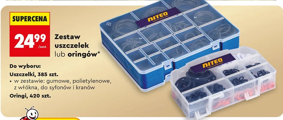 Zestaw oringów promocja w Biedronka