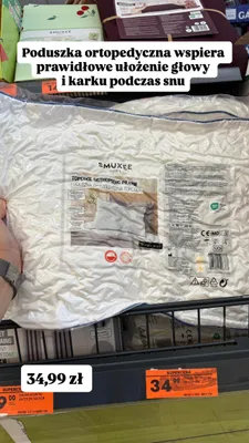 Poduszka ortopedyczna Smukee Home Topcool promocja w Biedronka