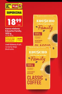 Kawa mielona Eduscho Family promocja w Biedronka