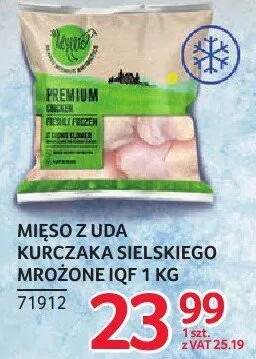 Mięso z uda kurczaka sielskiego mrożone Sielski IQF 1kg promocja w Selgros