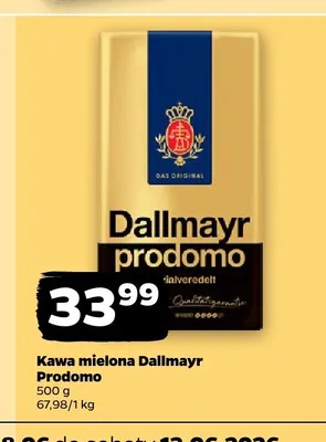 Kawa mielona Dallmayr Prodomo promocja w Netto