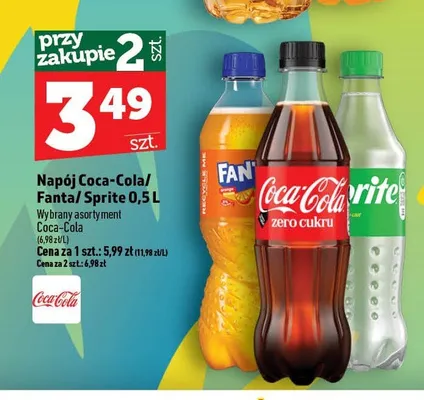 Napój Coca-Cola Zero promocja w TOPAZ