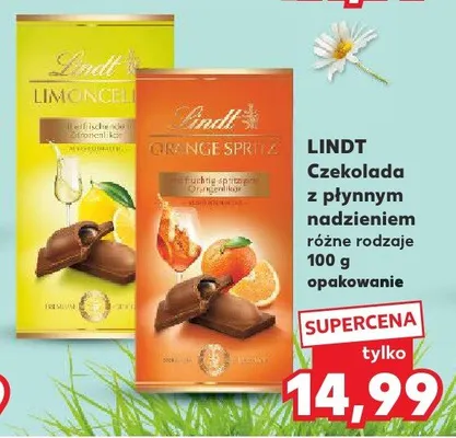 Czekolada z płynnym nadzieniem promocja w Kaufland