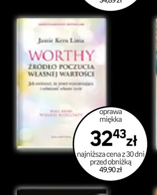 Książka Worthy Źródło poczucia własnej wartości Jamie Kern Lima oprawa miękka Galaktyka promocja w Empik
