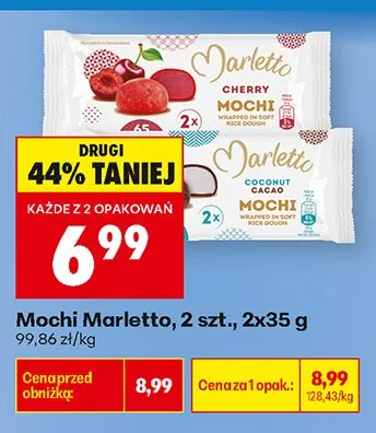 Deser lodowy Mochi Marletto Coconut Cacao promocja w Biedronka