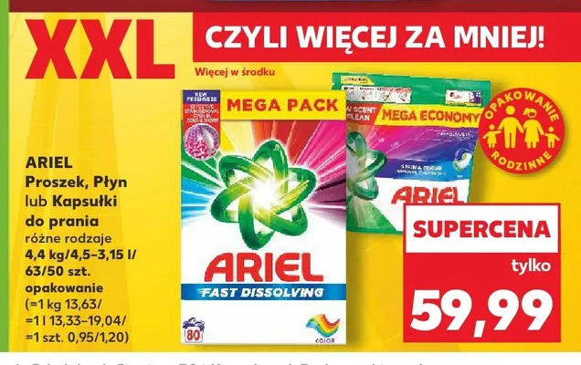Płyn do prania Ariel promocja w Kaufland