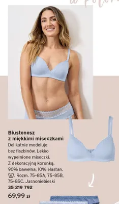 Biustonosz z miękkimi miseczkami Tchibo promocja w Tchibo